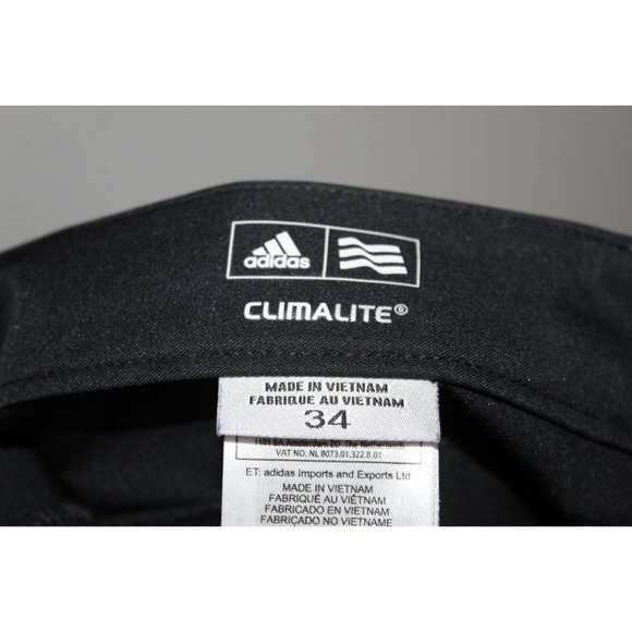 Adidas Climalite Flat Front Straight Golf Pants Black Men's Size 34 Tall H14602 - Picture 8 of 10